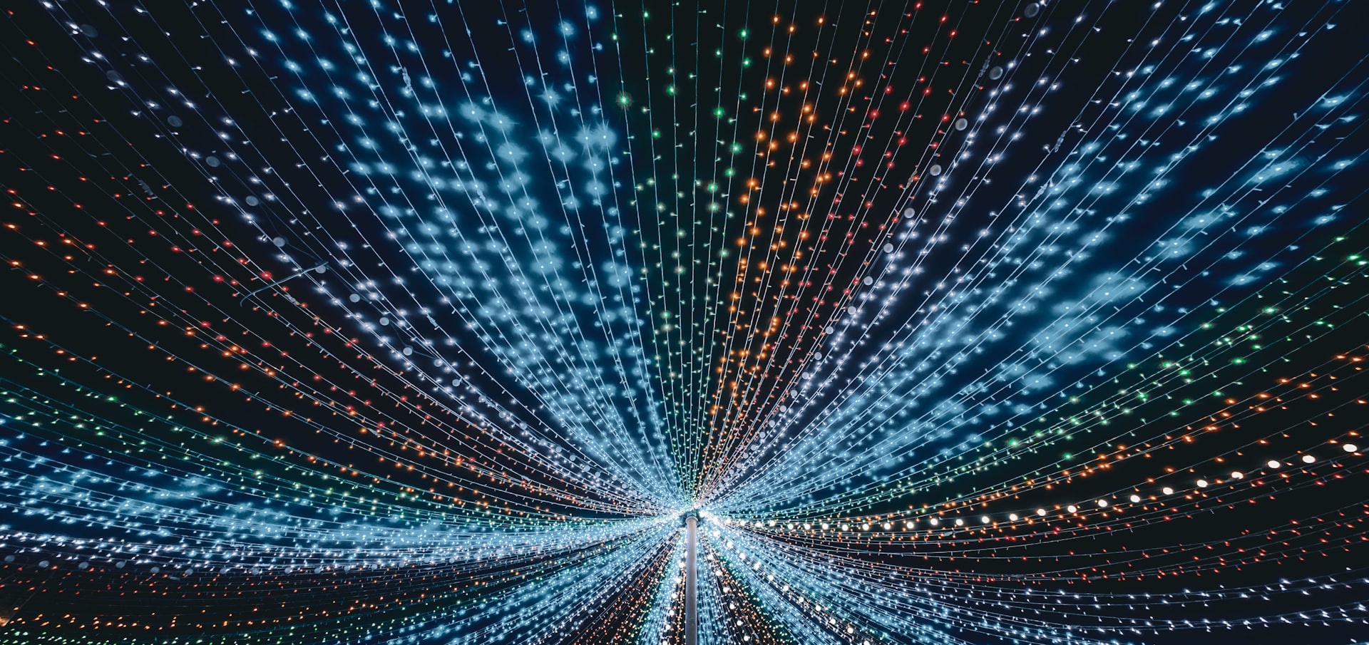 a very large and colorful object with many lights